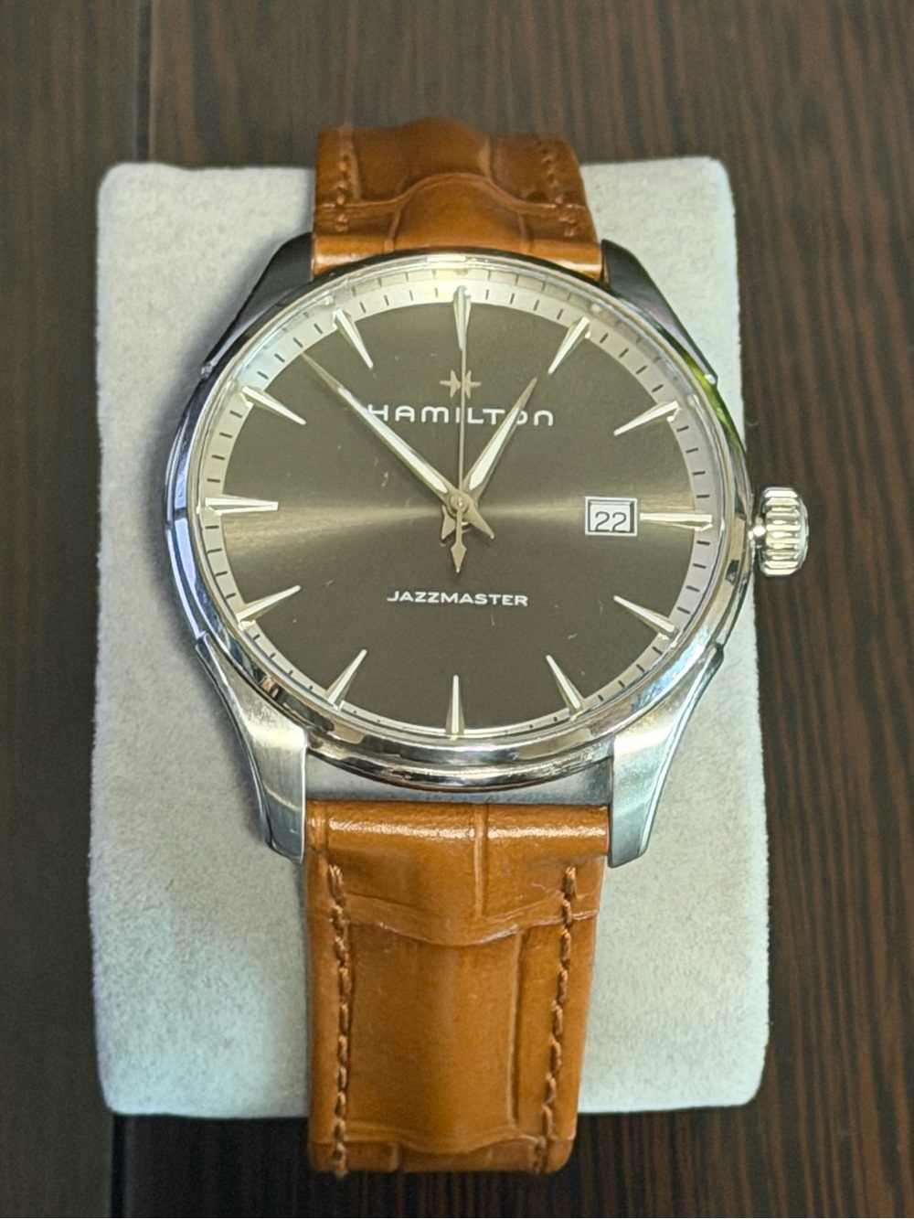 Hamilton Men’s Watch - Brown Dial with Tan Leather Strap